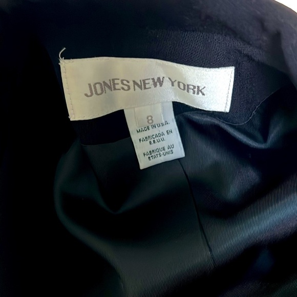 Jones New York NWOT Women’s Black Elegant Long Sleeve Wool Blazer Size 8. - Picture 8 of 16
